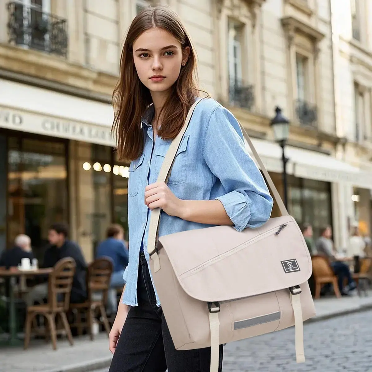 OIWAS 17-Zoll-Laptop Männer Messenger Bags Mode Business Reise Umhängetasche männer Leinwand Aktentasche Männliche Umhängetasche Handtasche – Detail 13