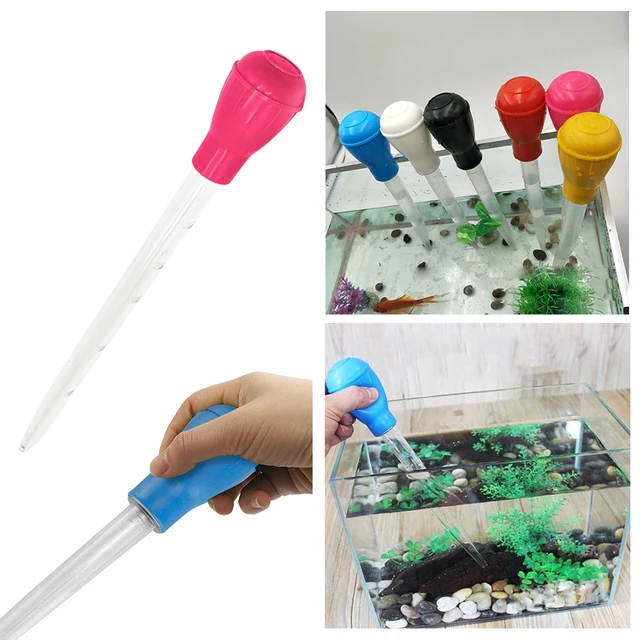 Aquarium Cleaner Pump for Fish Tank Owners Practical Pipette Style Siphon Water Changer Tube Cleaning Tool 2