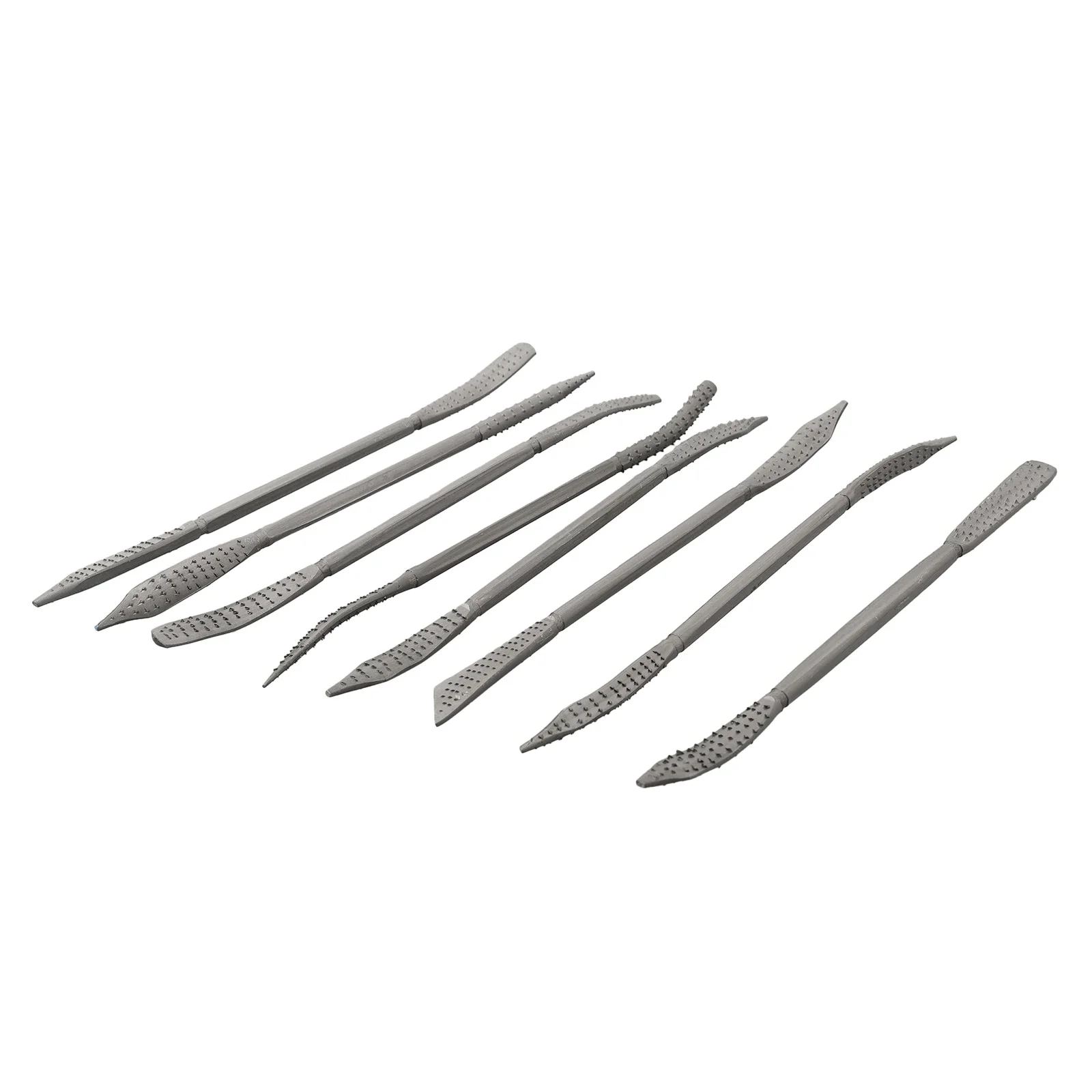 거친 리플러 파일, 탄소강 양단 수공구, 미니 전문 나무 걸레 파일 세트, 목공 조각, 190mm, 8 개