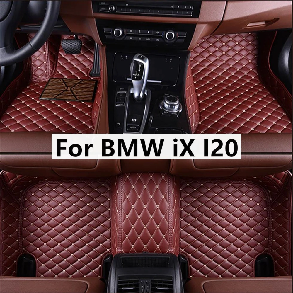 

Solid Color Diamond Custom Car Floor Mats For BMW iX I20 Auto Accessories Foot Carpet