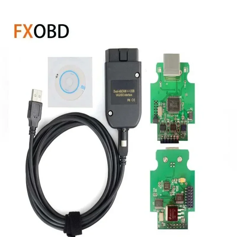 Strumento Diagnostico Scanner Obd 2 Per Vw Aodi Skoda Vagcom Vag Com Vcds He X V2 23.0 Cavo Di Interfaccia Usb Can Car 2023 Real Atmega162