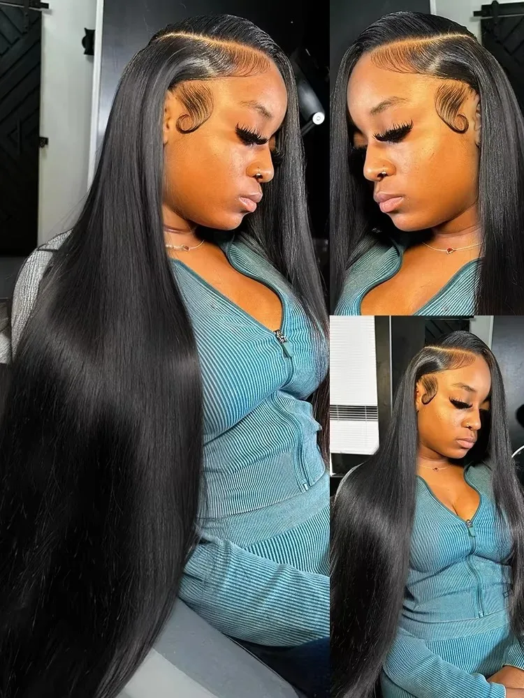 Straight Human Hair Bundle Raw Hair 30 34 Inch Bundles Double Drawn Brazilian Virgin Human Hair Extension 1/3/4 Bundles 5