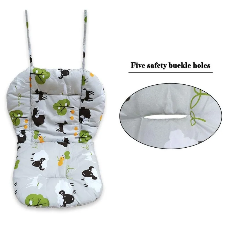 Baby High Chair Cushion High Chair Pad Seat Cushion Soft Baby Dining Chair Liner Mat Animal Cartoon Lightweight Breathable - 4