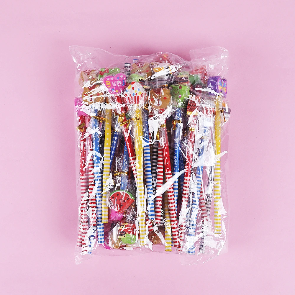 20 Stück 19 cm niedlicher Cartoon mit Radiergummi, Bleistift, Kindergeburtstag, Schule, Junge, Mädchen, Geschenk, Kindergarten, Schule, Preis, Geschenkpaket – Detail 8