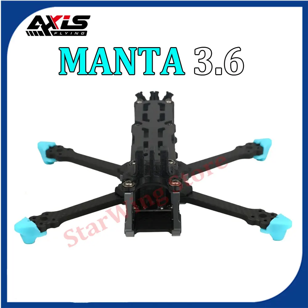 Axisflying Manta 3.6 Pollici 3.6 ''Kit Telaio Drone Wide X Shaped 162Mm Interasse Stabilità Di Volo Per Dji O3 Fpv Freestyle Drone