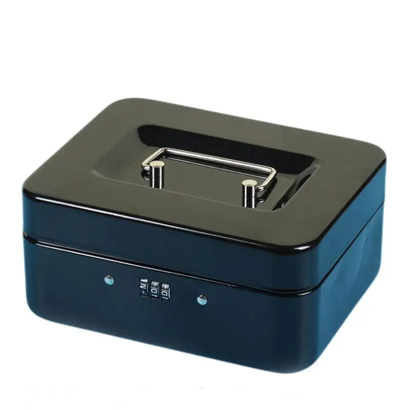 

Portable Safe Box Travel Security Case Lock Box Portable Money Cash Deposit Box With Security Code For Travel Store Keys Cards
