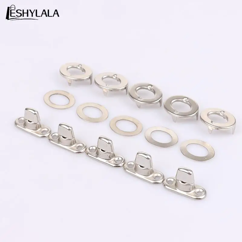 

5 Sets Copper Screw Base Snaps Turn Button Boat Cover Enclosure Eyelet Canvas Snap Fastener Marine Boat Yacht Fixing
