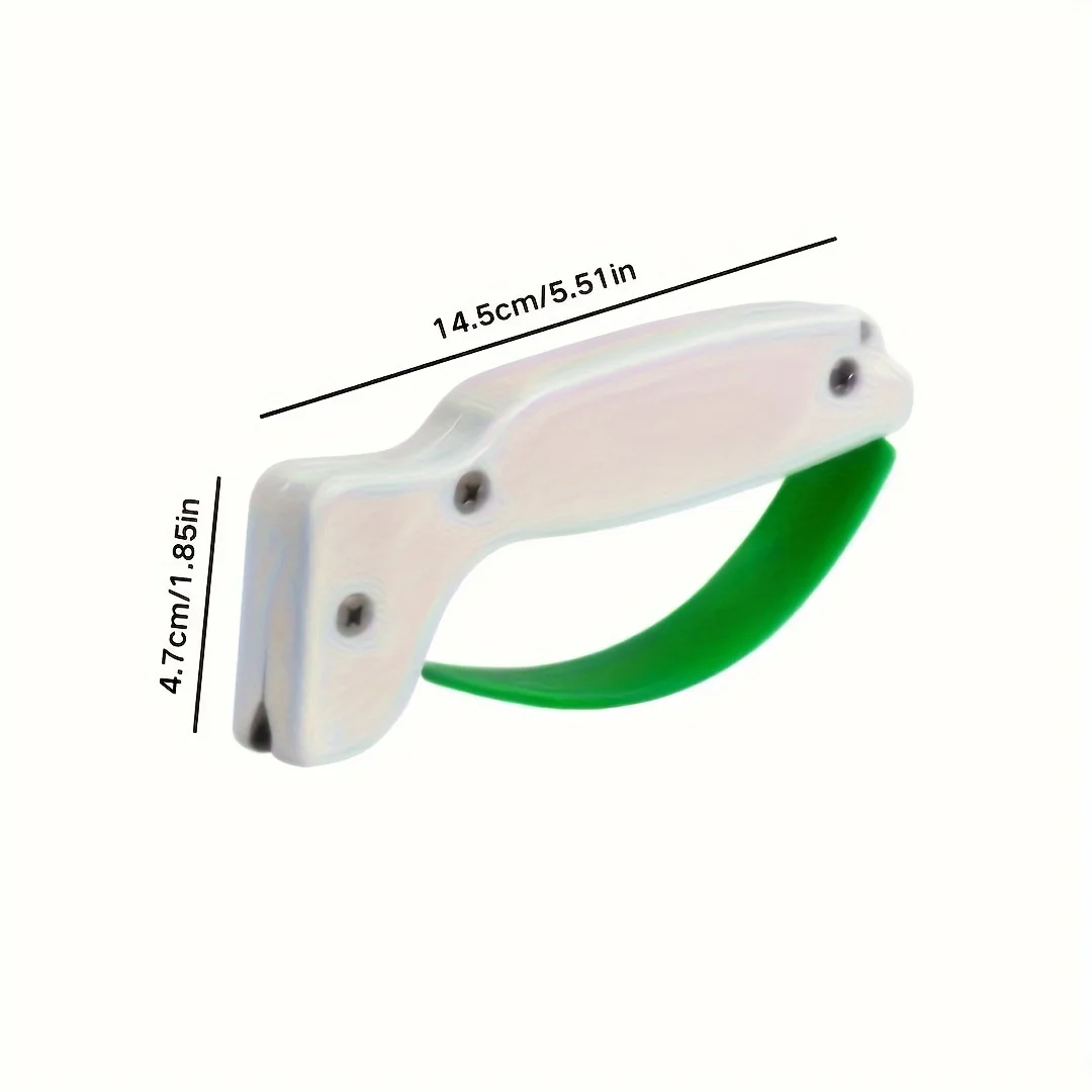 1PC Tungsten Steel Knife Sharpener - PVC Manual Tool for Pocket, Serrated Knives, Axes & Sabres - Restores & Repairs Blades