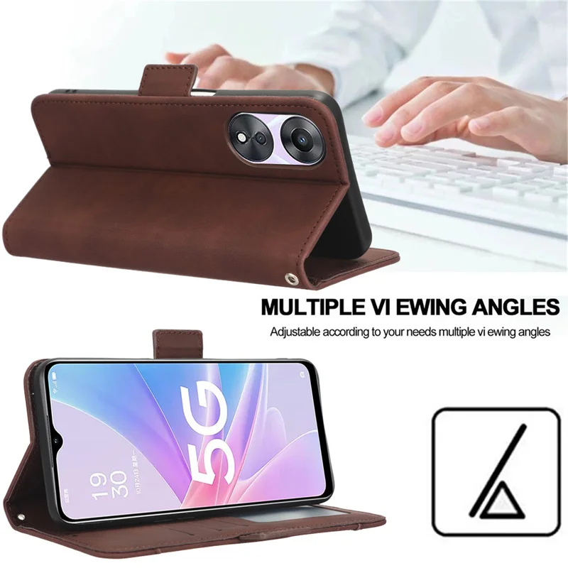 Wallet Flip Style Skin Feel Leather Phone Cover For Blackview BV5200 BV5500 Plus With Separate Card Slot