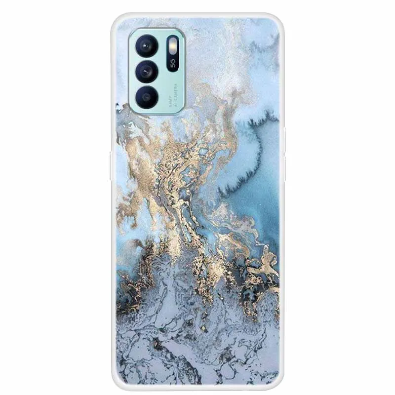 Elegant Clear Marble Soft TPU Silicone Cover