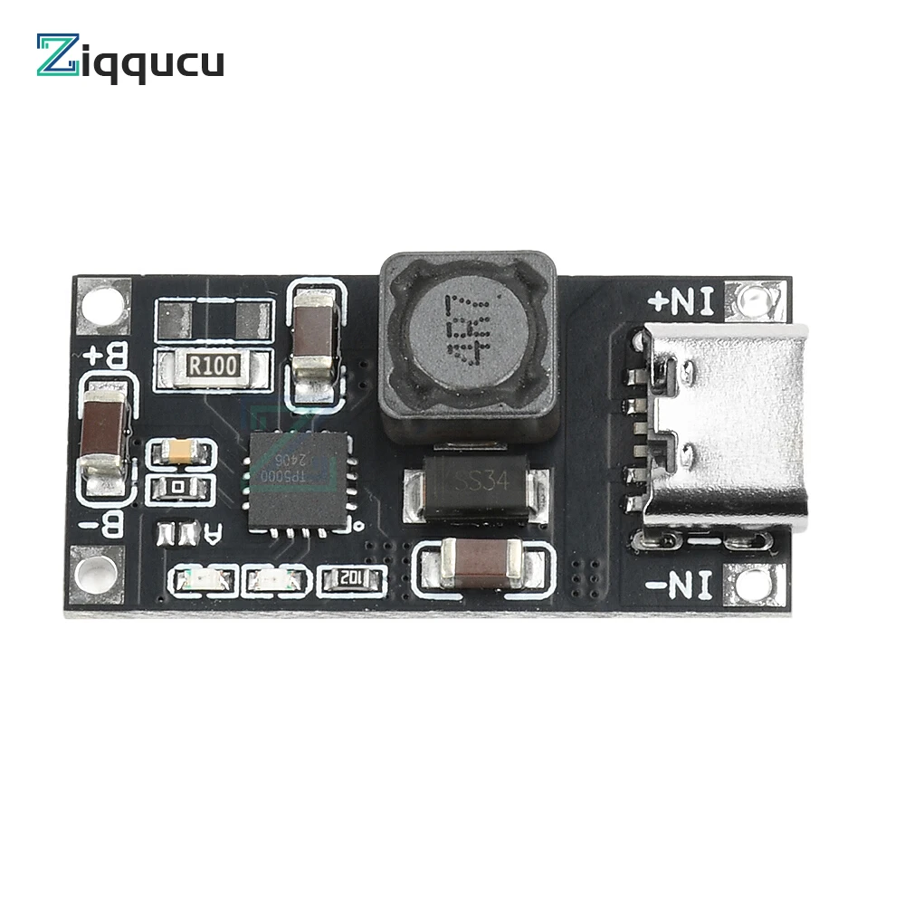 【Factory-direct】 TP5000 4.2V/3.6V 1A Li-ion Charging Board Type C Interface DC 4.5-9V to 4.2V/3.6V Step Down Charger Module.
