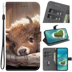 Elegant Air Rose Cat Bear Wallet Flip Stand Case with Strap and Back Cover for iPhone 15 (26)