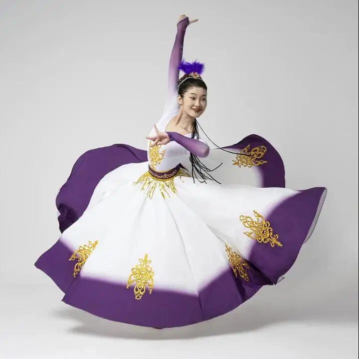 

New Xinjiang Dance Performance Clothing for Ethnic Minorities