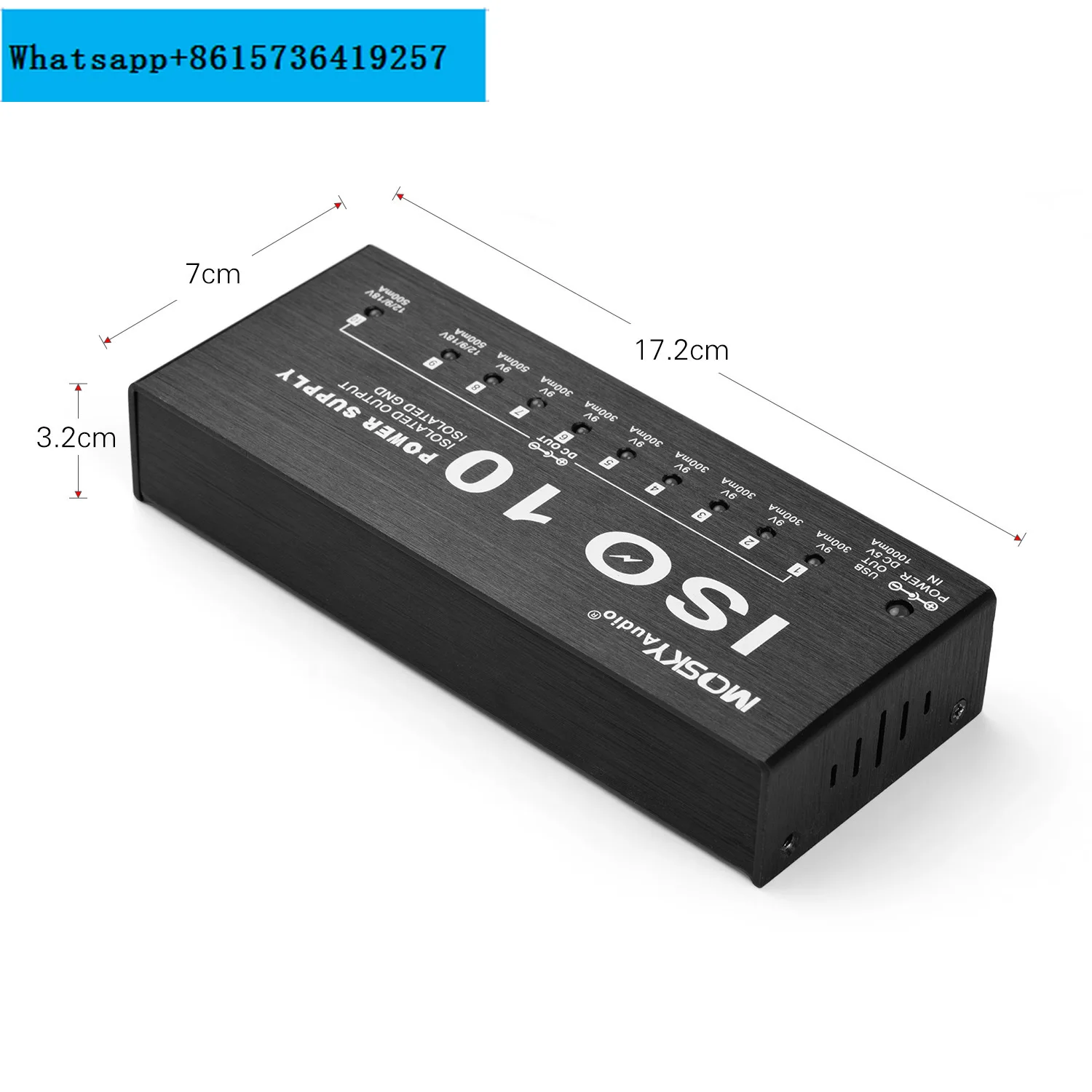 

MOSKYAUDIO ISO10 POWER independent 10 channel effector power supply, independent output, bottom noise