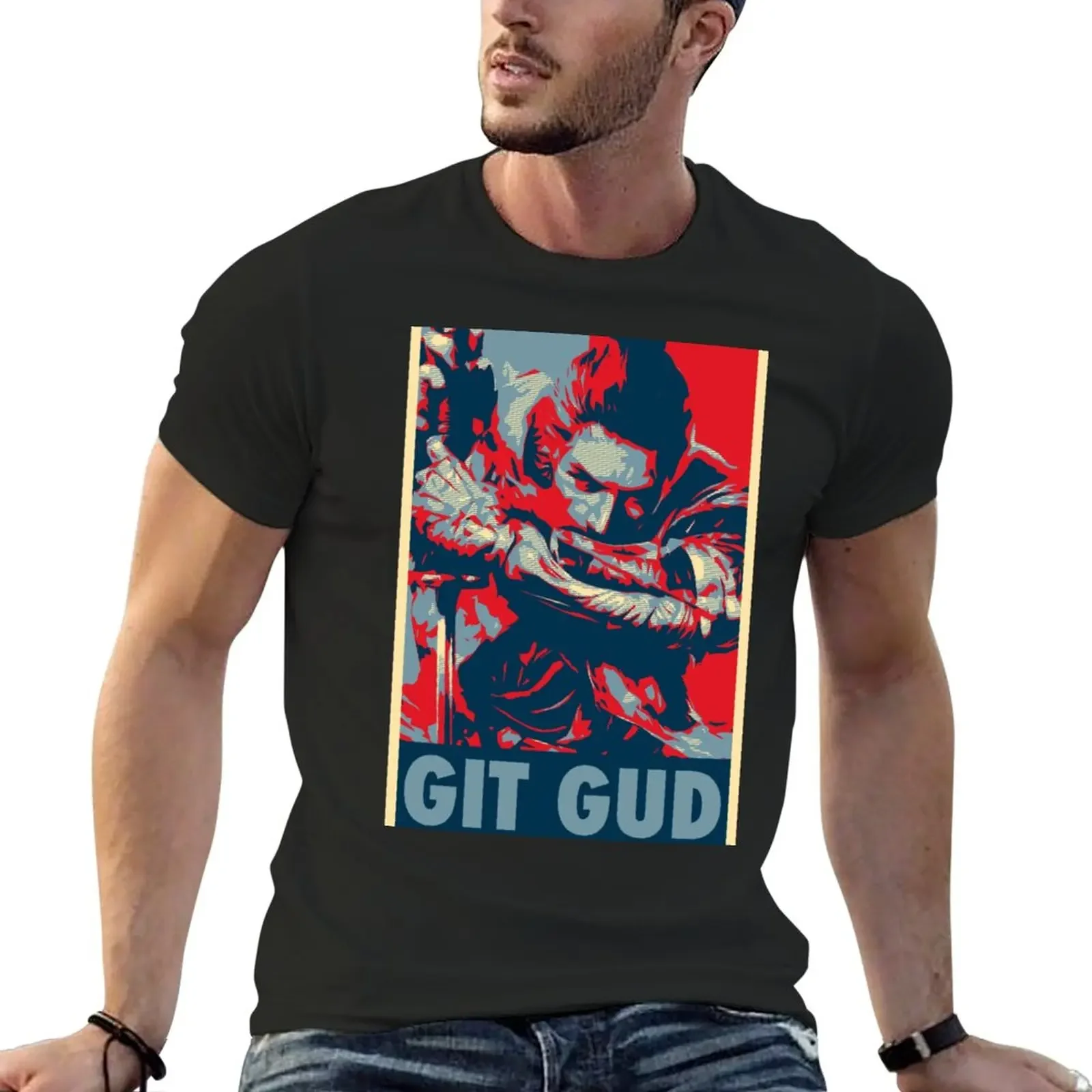 

Sekiro: Shadows Die Twice - Git Gud Design T-Shirt plus size tops Aesthetic clothing t shirts men