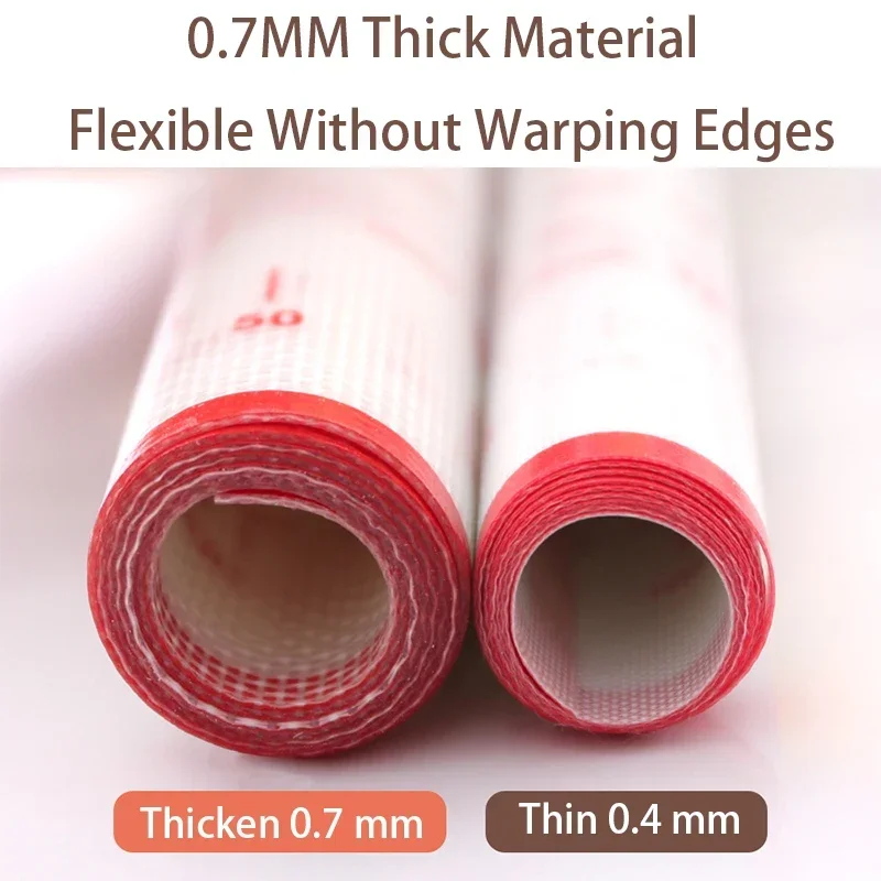 0.7mm Thickness Silicone Mat Kneading Dough Pad Baking Mat Non-Stick Cookie Crepes Pizza Dough Rolling Mats Pad Cake Board Liner