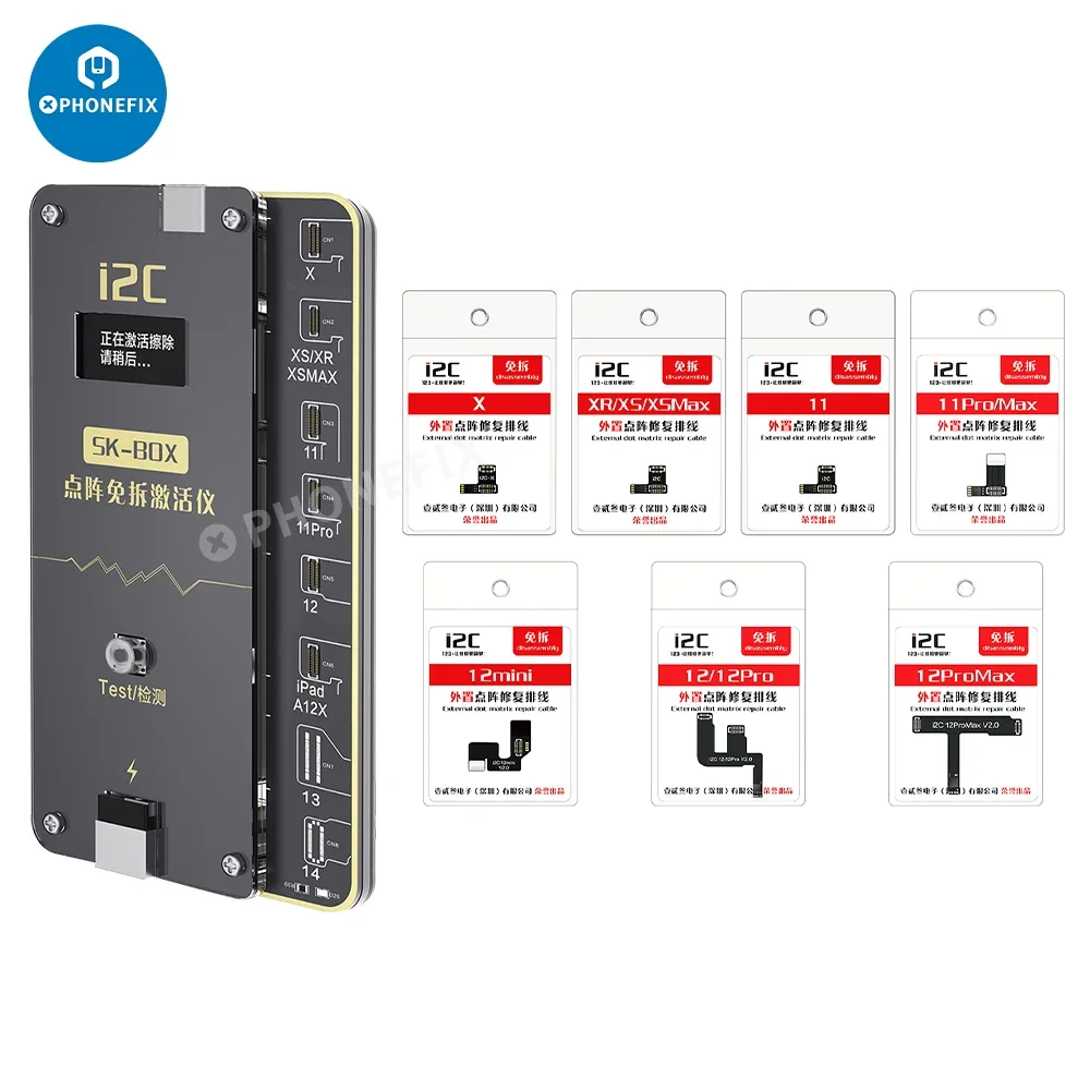 

Проектор i2C, для обнаружения точечной матрицы, Iface V8, программатор для iPhone X-12Pro max, инструмент для ремонта и идентификации лица, замена точечного матричного кабеля