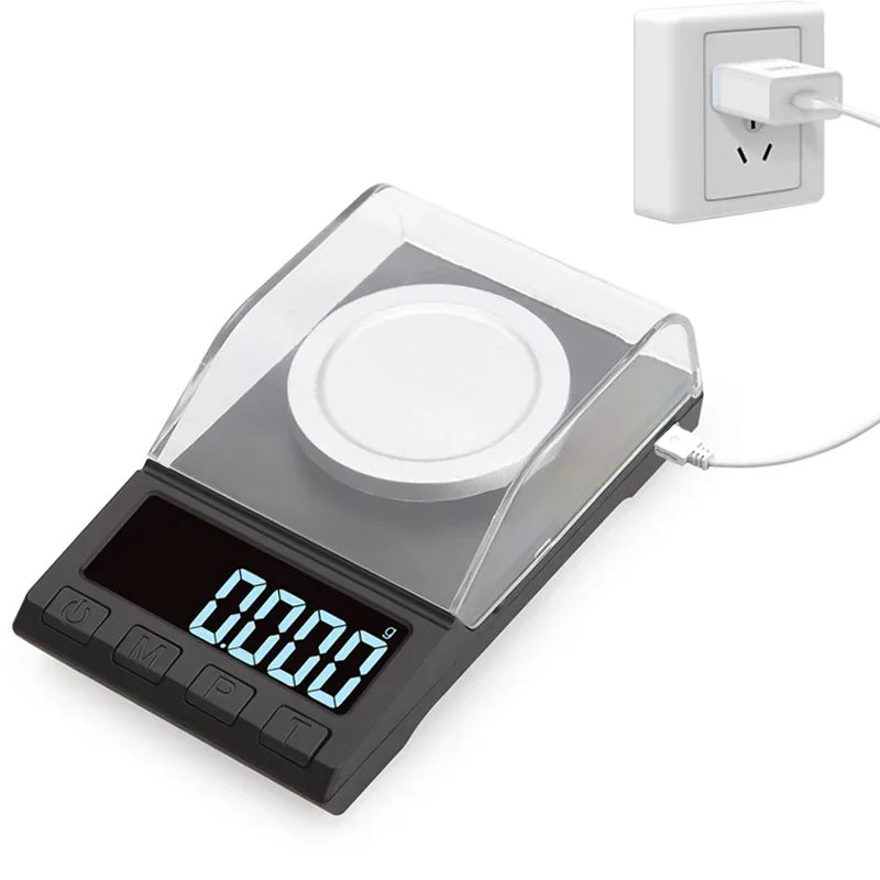100g/50g/20g 0.001g Precision Scale For Jewelry Gold Herb Lab Weight Milligram Scale Electronic Balance Digital Accurate