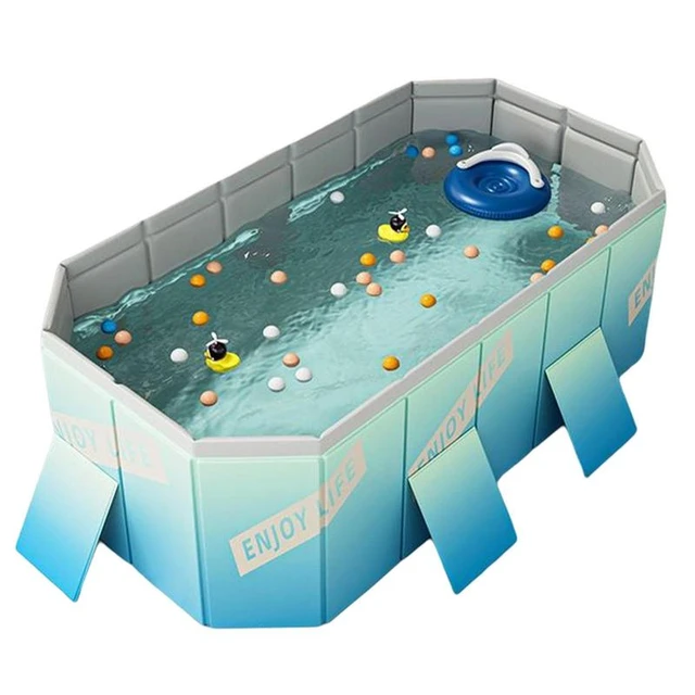 Foldable Pools For Kids PVC Summer Swimming Pool With Bracket