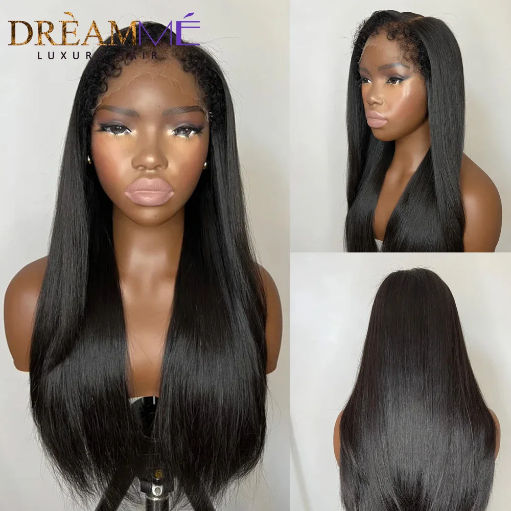 34 Inches Wear and Go Glueless Wig 180% Straight Curly Baby Hair Wigs For Women 5x57x5 Pre-cut Lace Closure 360 Full Lace Wig