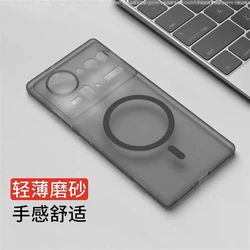 Matte Transparent TPU Soft Silicone Protective Case - Slim Bumper Cover for ZTE nubia Z70 Ultra (Grey with Magnetic)