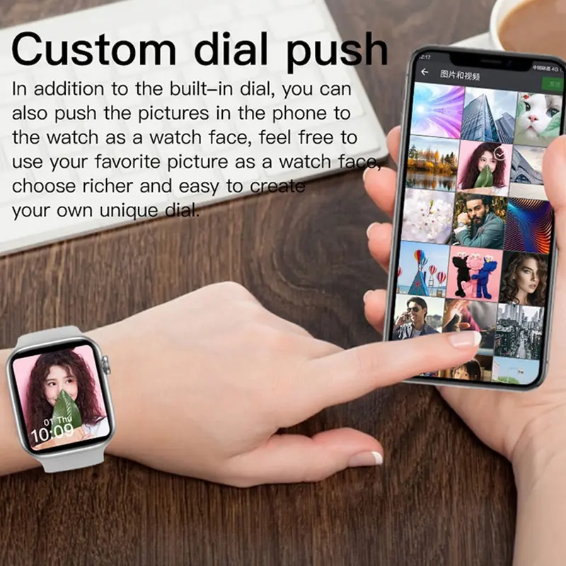 Ios ȵ̵ Ʈ ð  ڵ ƮϽ ƮĿ ios ȭ  4.0 Smartwatch PK IWO 13 Pro Ʈ ġ