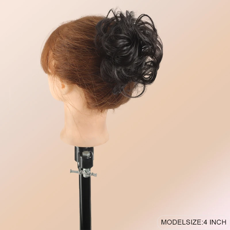 LUPU Synthetic Elegant and Messy Curly Elastic Claw Clip Hair Bundle Fluffy and Easy to Style Suitable for Daily use