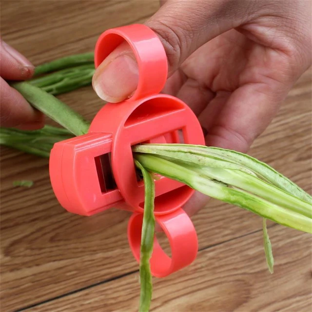 Bean Slicer Designed Just for Runner Beans Cutter Green Bean Vegetable Runner Slicer Cutter Stringer Remover Peeler Kitchen Tool - Image 2