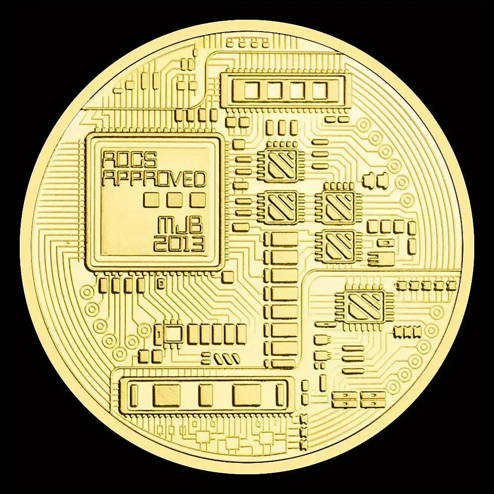 Golden Plated Monero Commemorative Souvenir Coin - Cryptocurrency Collector's Item