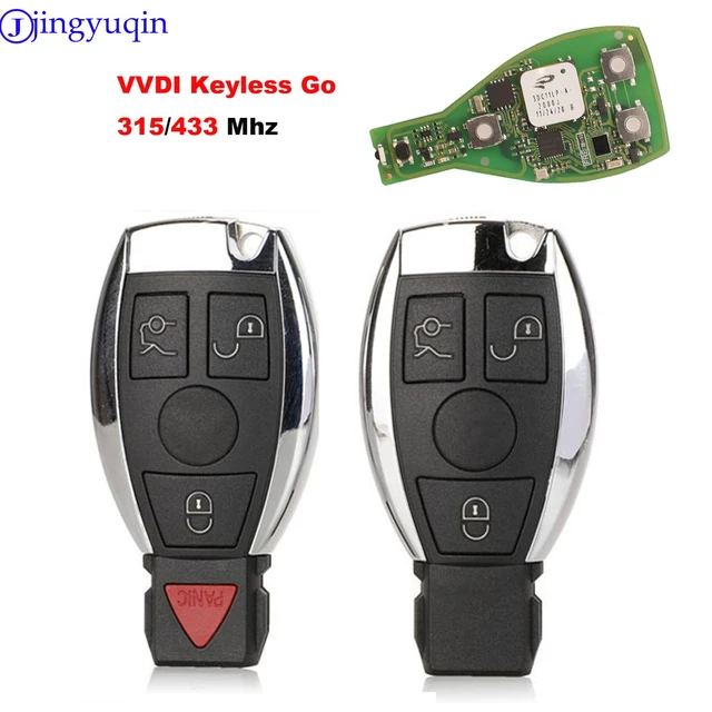 XHORSE jingyuqin VVDI Universal FBS3 Keyless Entry For Mercedes Benz FBS3  Smart Key 433/315 Mhz With Push Botton Start