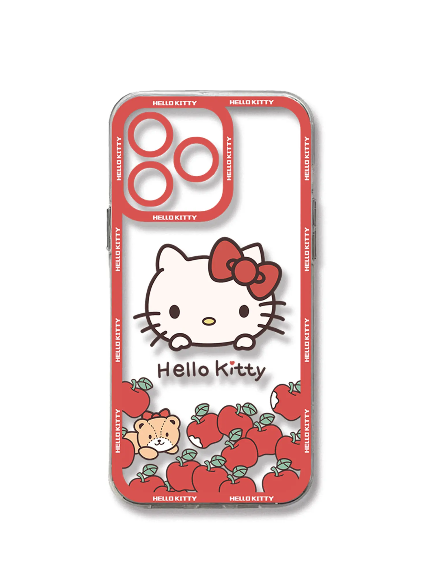 thumbnail image 1 of Catoon Hello Kitty Cute Red Phone Case For Redmi Note 12 11 10 9 Pro 7 8 9C 10C 12C 13C 4G 5G Soft Silicone Transparent Cover, 1 of 5