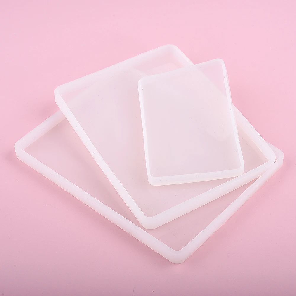 Runde Quadrat Rechteck Oval Untersetzer Silikon Form Epoxidharz Form Für DIY Schmuck Lagerung Basis, Der Tasse Tablett Hause Dekoration – Detail 7