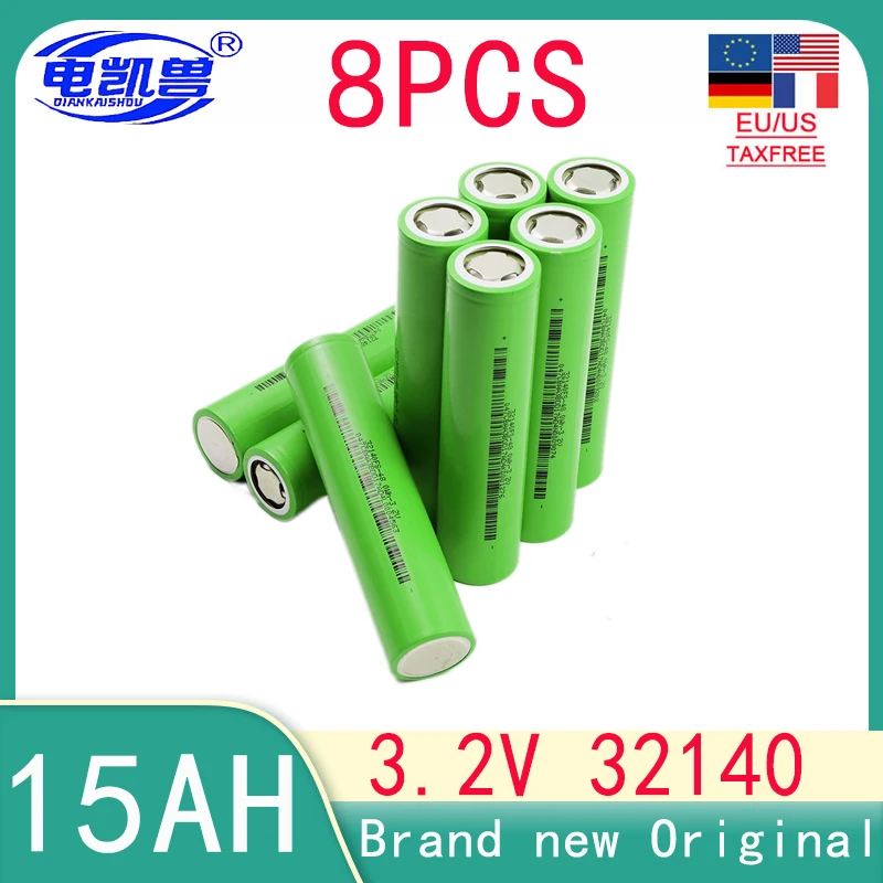 

New 3.2V 32140 15Ah lifepo4 batteries Cells diy 4 strings12v 8s 24V ebike e-scooter power tools Battery pack EU/US TAXFREE