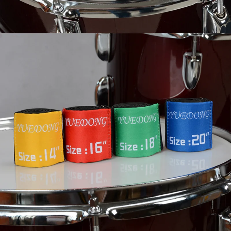1 Pcs Elastic Belt Dampener For Drumming Practice Pad Drum Kit Parts drum dampeners drum percussion accessories drum accessories drum mute sleeve