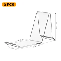 2 Pcs Acryl shop Display Stands Shopping Mall Sandal Racks Sneaker Holders 2