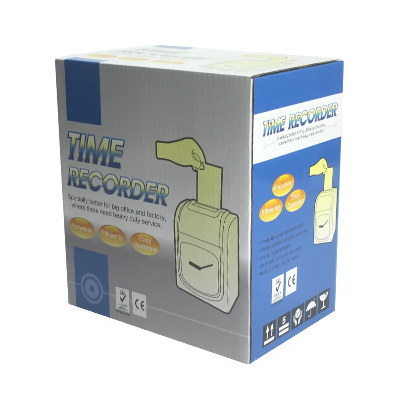 English attendance machine cross-border clock clock paper card machine microcomputer card entry and exit sign-in 158L