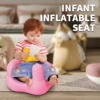 Baby Kid Inflatable Seat Baby Seat Portable PVC Learn to Sit Stool Baby Sofa for Bedroom Bathroom Infant Dining Lunch 3