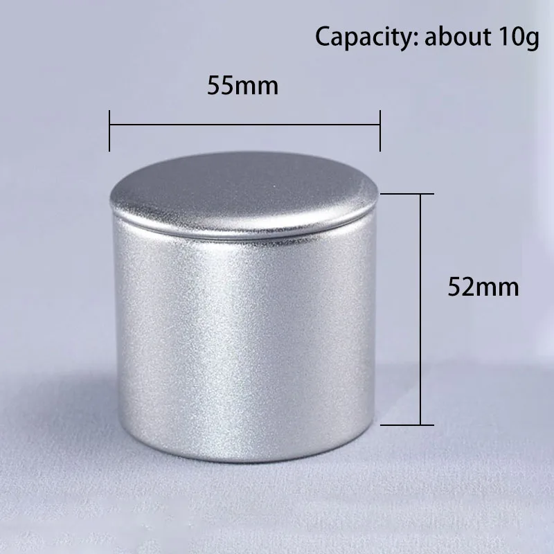 Small Metal Sealed Tea Tin Box Round Tinplate Portable Travel Tea Container Coffee Spices Sugar Storage