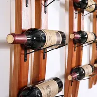 Wooden Wall Red Wine Holders