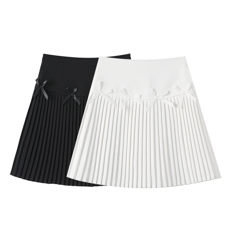 

Women New Tennis White Pleated Skirt Summer High Waist Golf Half Skirt Casual Women Clothes