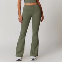 Yoga Leggings Women's High Waist Bell-bottoms High Stretchy Butt Lifting Breathable Sports Pants for Women Gym Leggings Tights 3