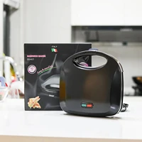 Electric Non-stick Panini Sandwich Maker Waffle Maker - 750W Efficient Cooking Kitchen Appliances for Delicious Breakfast 2
