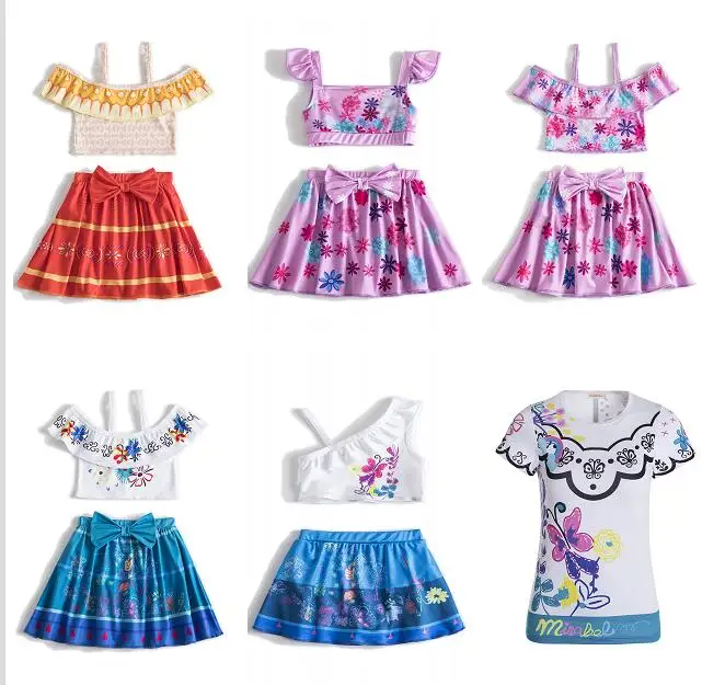 

Encanto Mirabel Cosplay Costume Encanto Mirabel women dress wig Mirabel kid children swimsuit