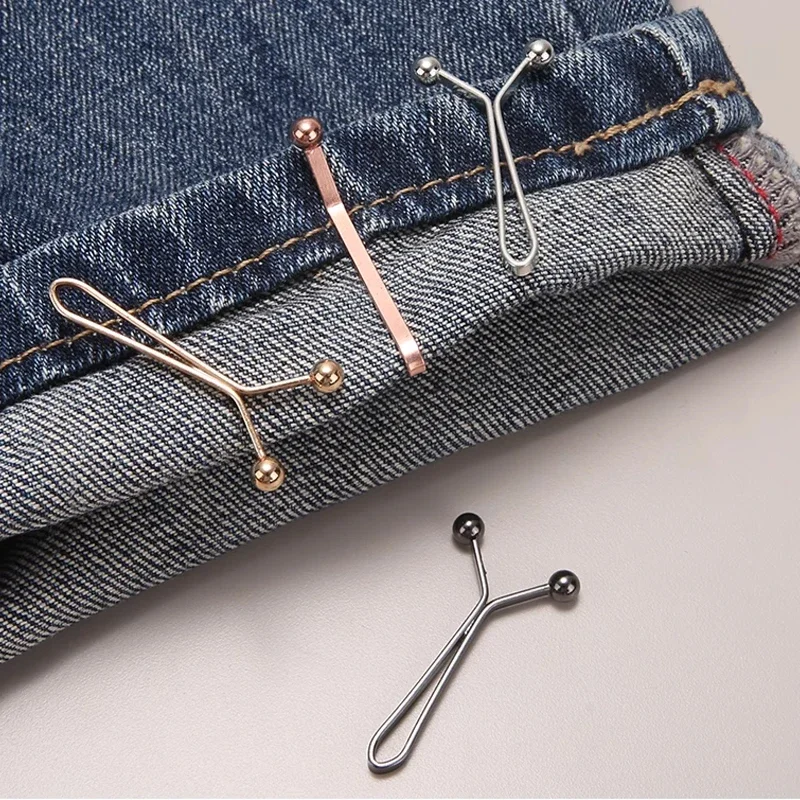 invisible waist tightening metal clip 4pcs Adjustable Button Clip For Jeans Clothes Fashion Accessories