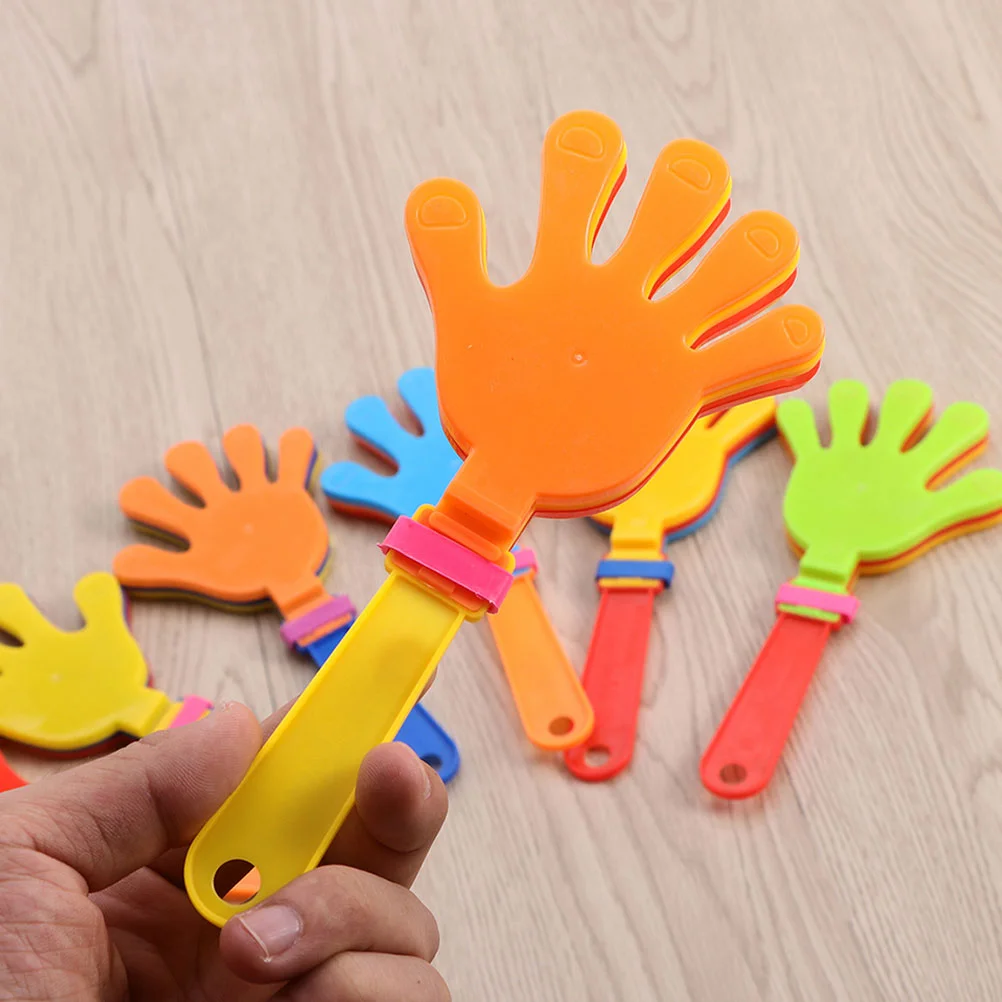 12 Pcs Hand Clapper Clappers Funny Props Toys Prank Noise Maker Plastic Reusable