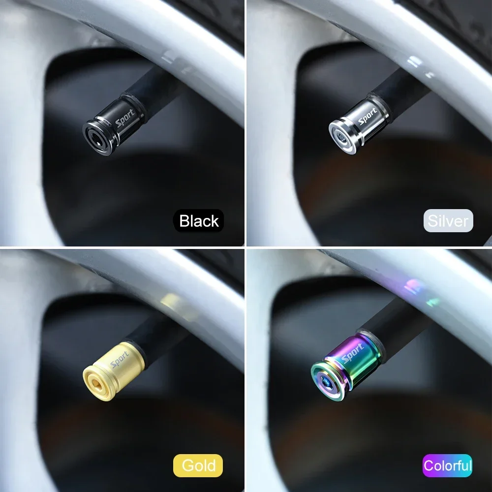 Premium Zinc Alloy Anti-Theft Tire Valve Caps