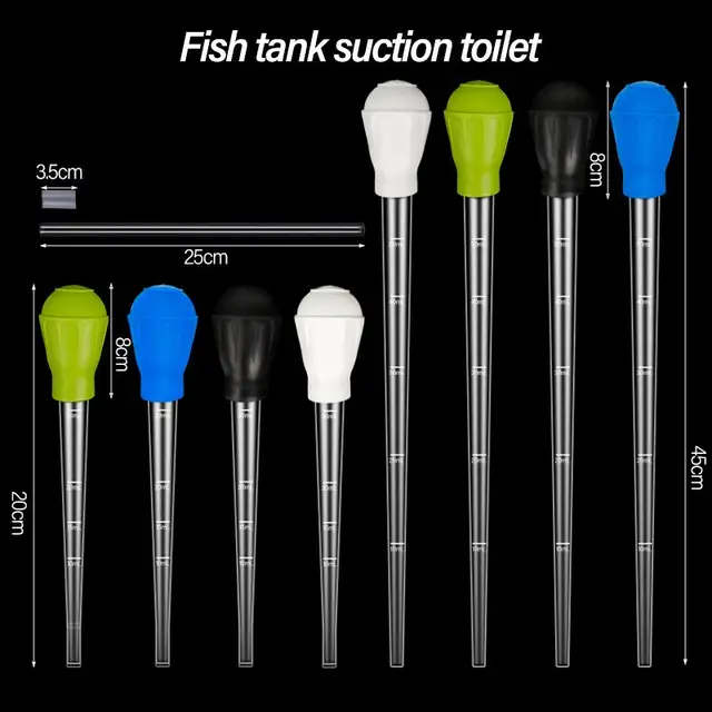 29Cm/45Cm Aquarium Gravel Cleaning Straw Aquarium Manual Clean Pipette Dropper Fish Tank Siphon Water Exchanger Cleaning Tools 3
