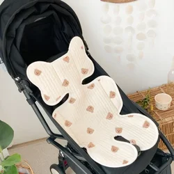 Breathable Soft Cotton Newborn Stroller and Car Seat Liner (Bear)