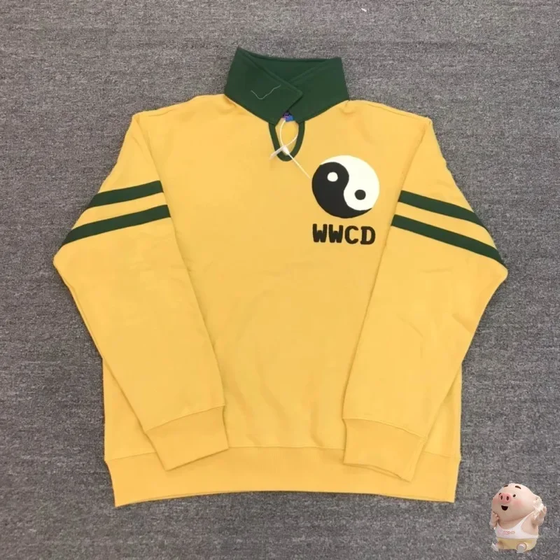 

Classic Top Quality CPFM.XYZ Rugby Polo WWCD Hoodie Sweatshirts Men Women Bagua Logo Crewneck Hooded