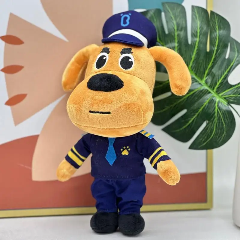 

25cm Sheriff Labrador Dog Plushies Cartoon Anime Security Sergeant Doll Stuffed Toys Home Decor Children Birthday Christmas Gift